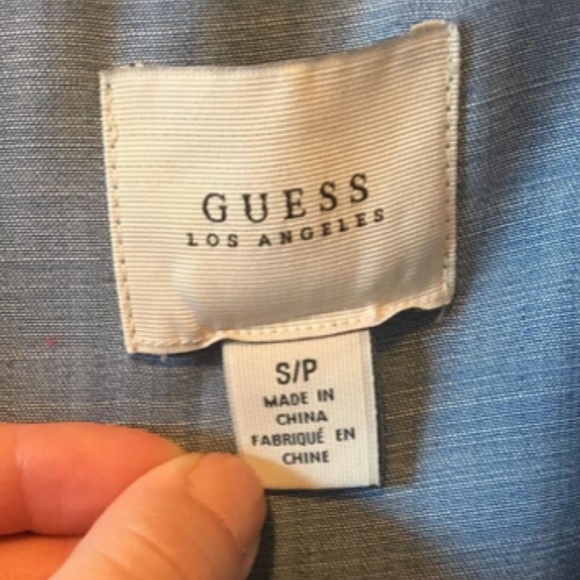 GUESS Bell Sleeve Chambray Dress - Picture 5 of 5